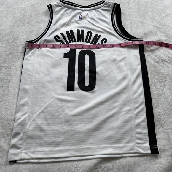 Fanatics Brooklyn Nets Jersey Youth Size Small Ben Simmons #10 White NBA NEW - Picture 7 of 8